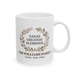 Personalized Nana Mug Custom Family Name Grandkids Names Gift for Nana