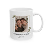 Personalized World's Best Dad Photo Mug
