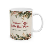 Personalized Christmas Mom Mug Custom Kids Names Holiday Gift for Mom