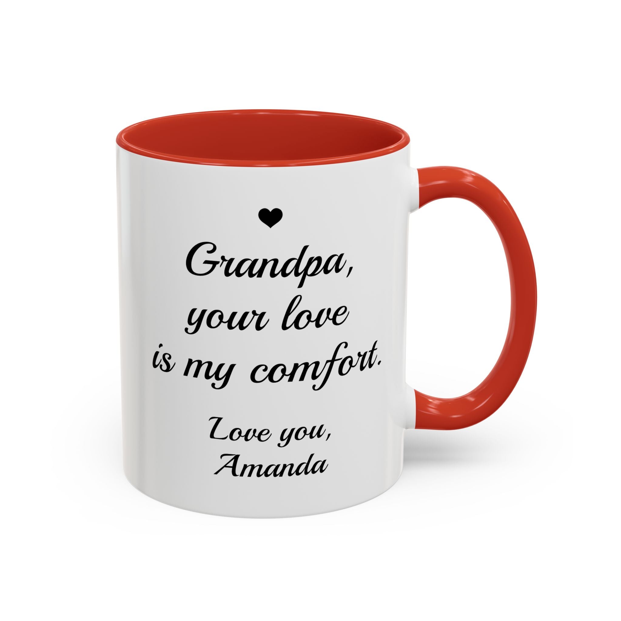 Personalized Grandpa Heartfelt Gift Mug