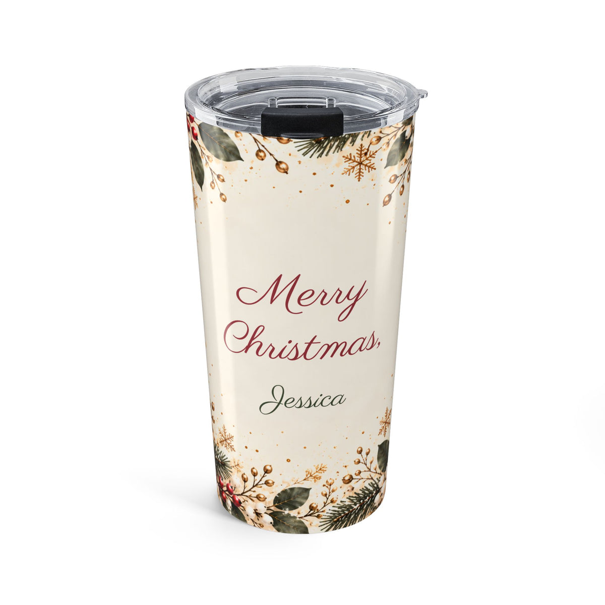 Teacher Christmas Tumbler with Name