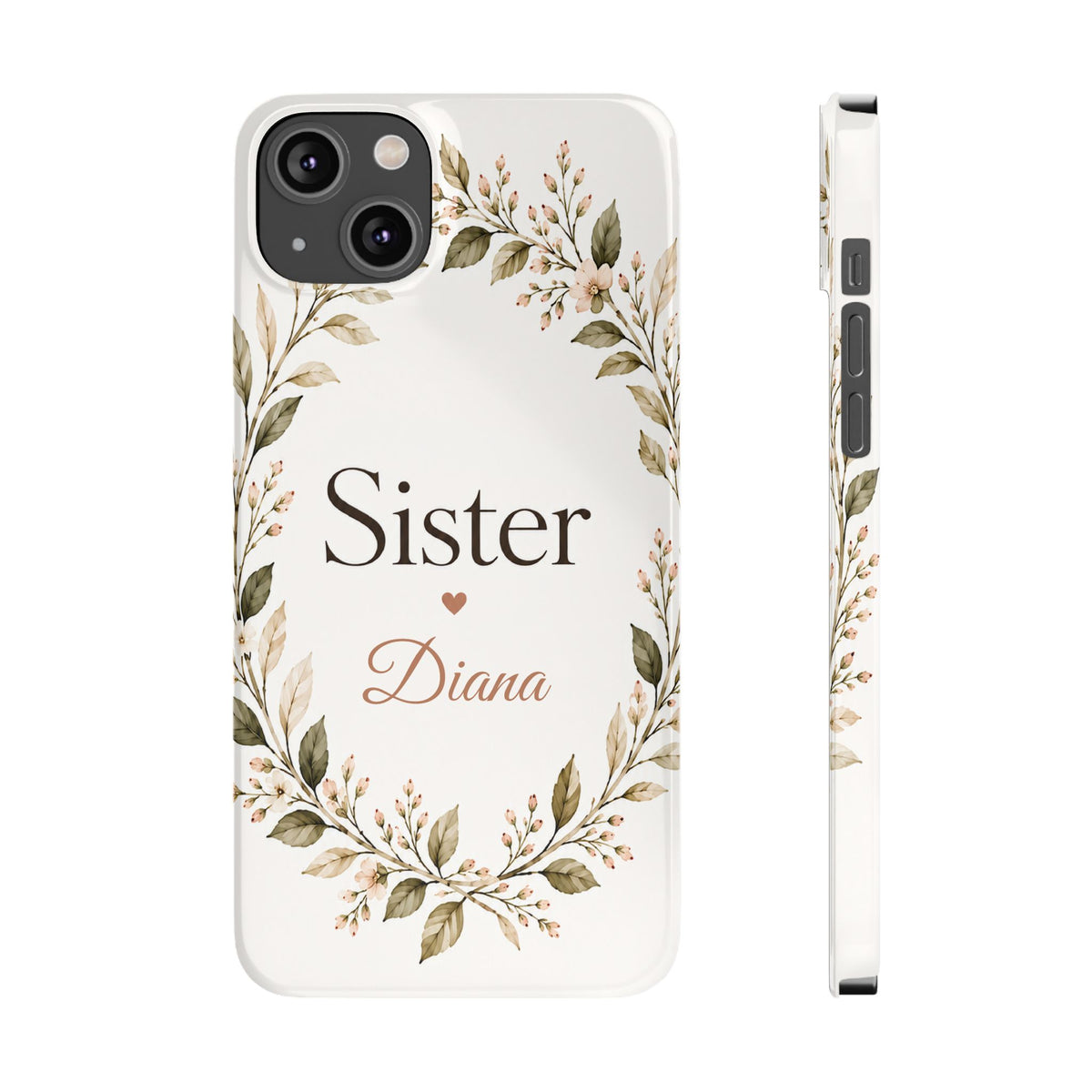 Personalized Sister Phone Case, Floral – view 8