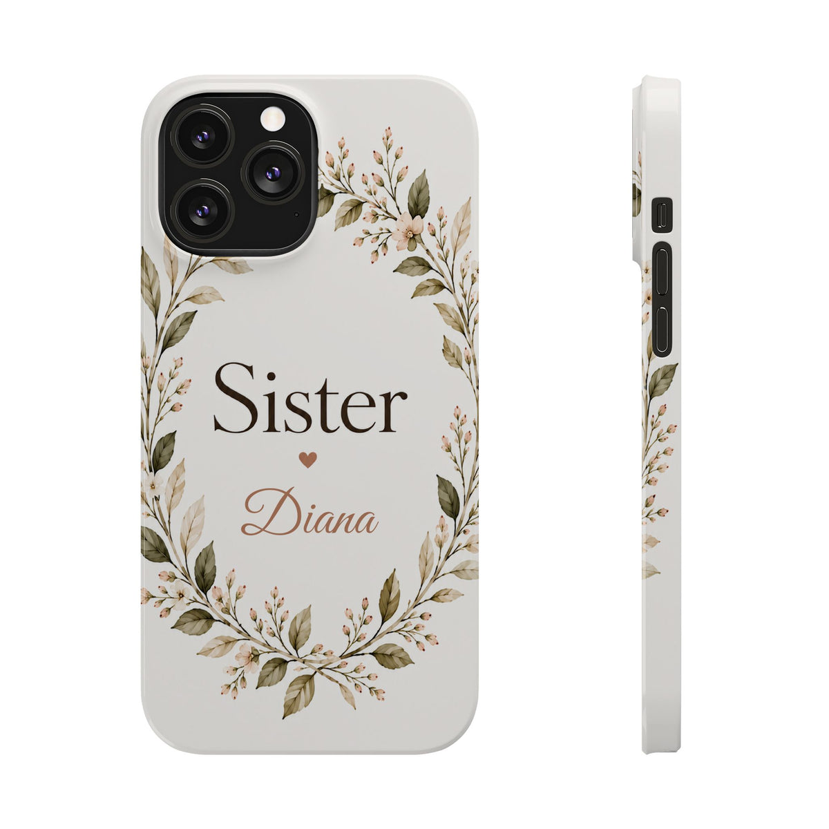 Personalized Sister Phone Case, Floral – view 4