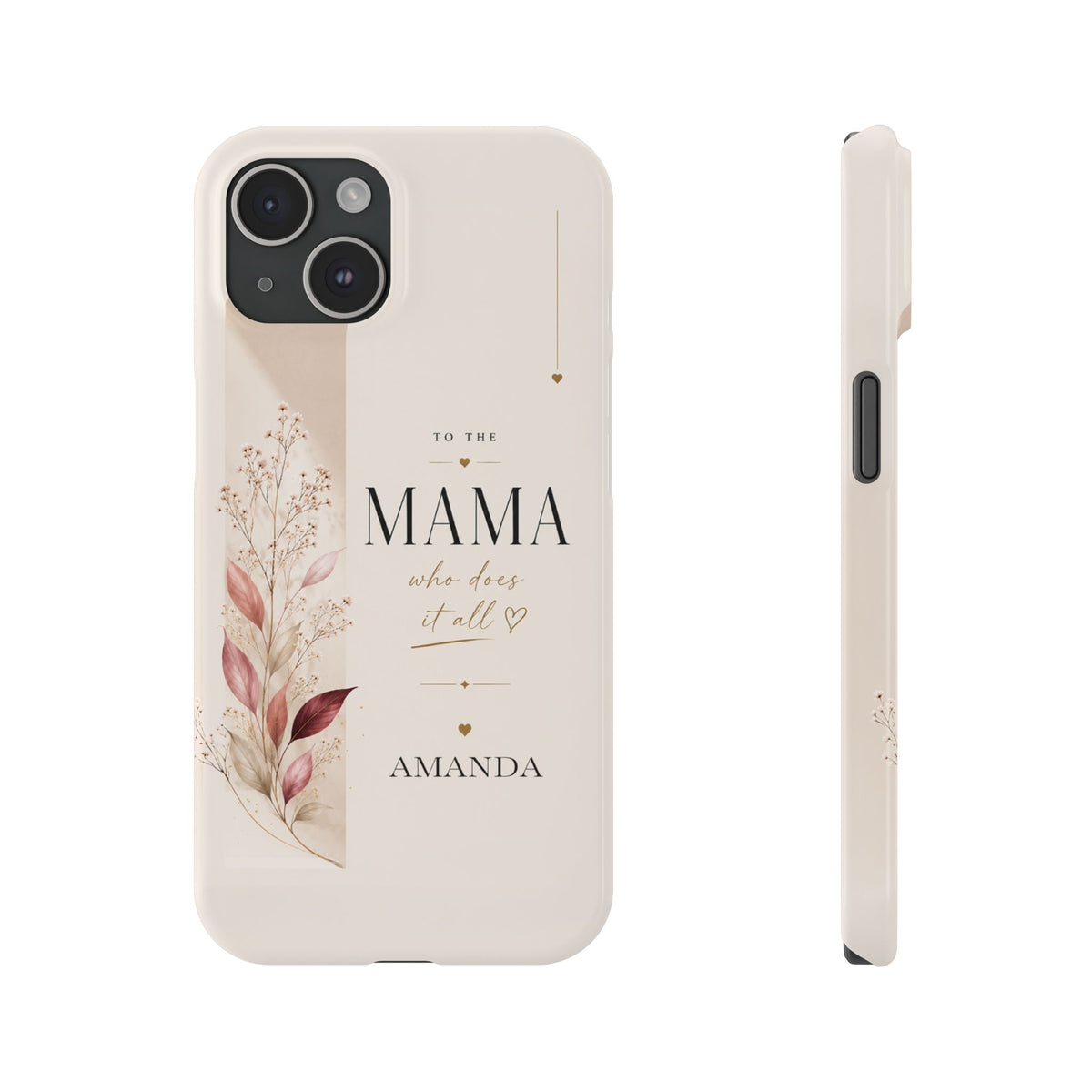 Personalized Mama Phone Case, Floral – view 9