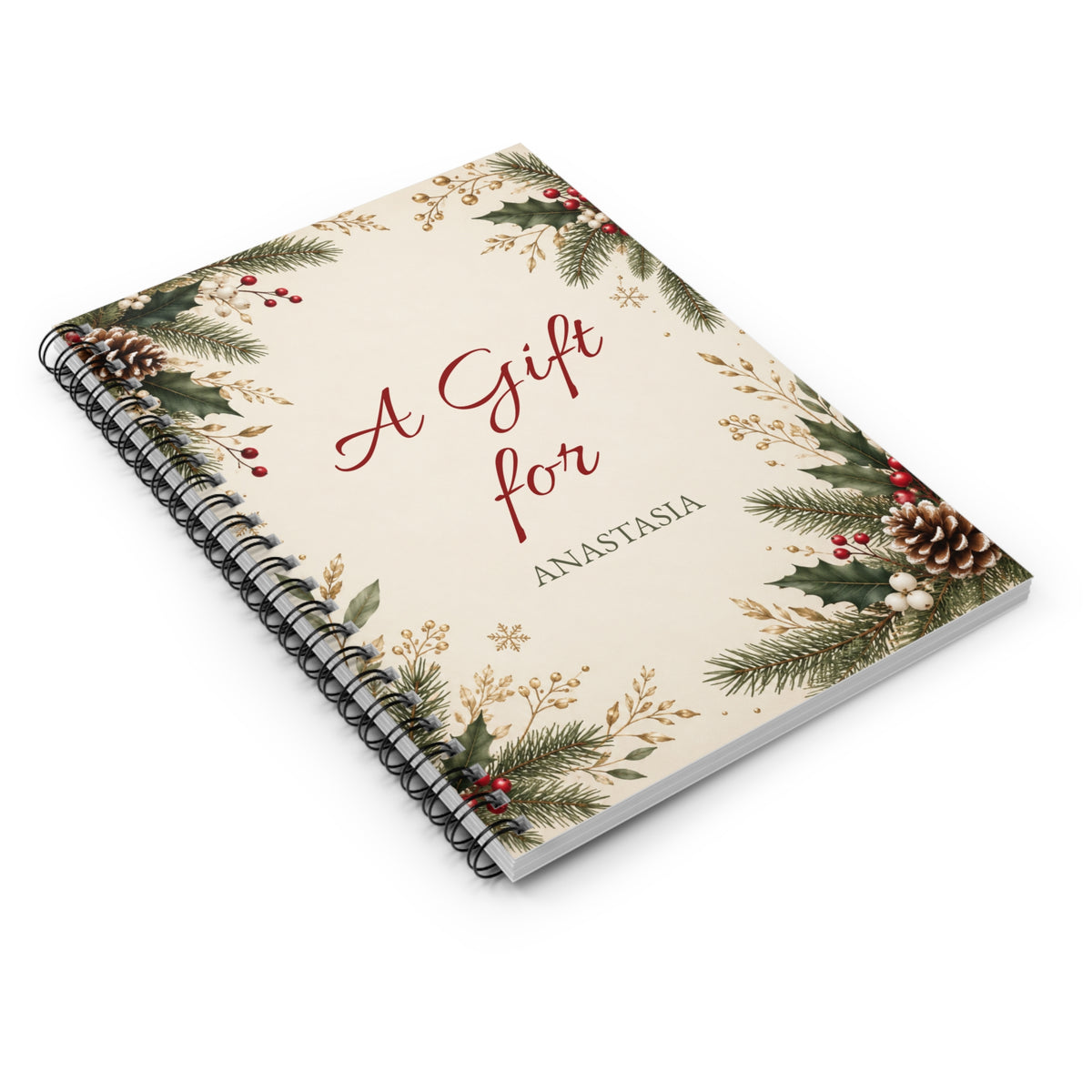 Best Friend Christmas Journal with Name – view 3