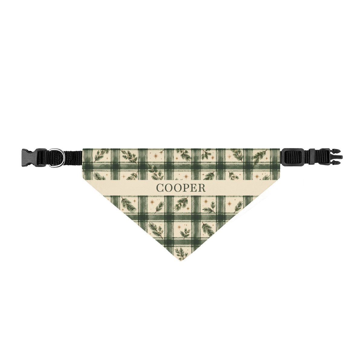 Personalized Christmas Dog Bandana with Name