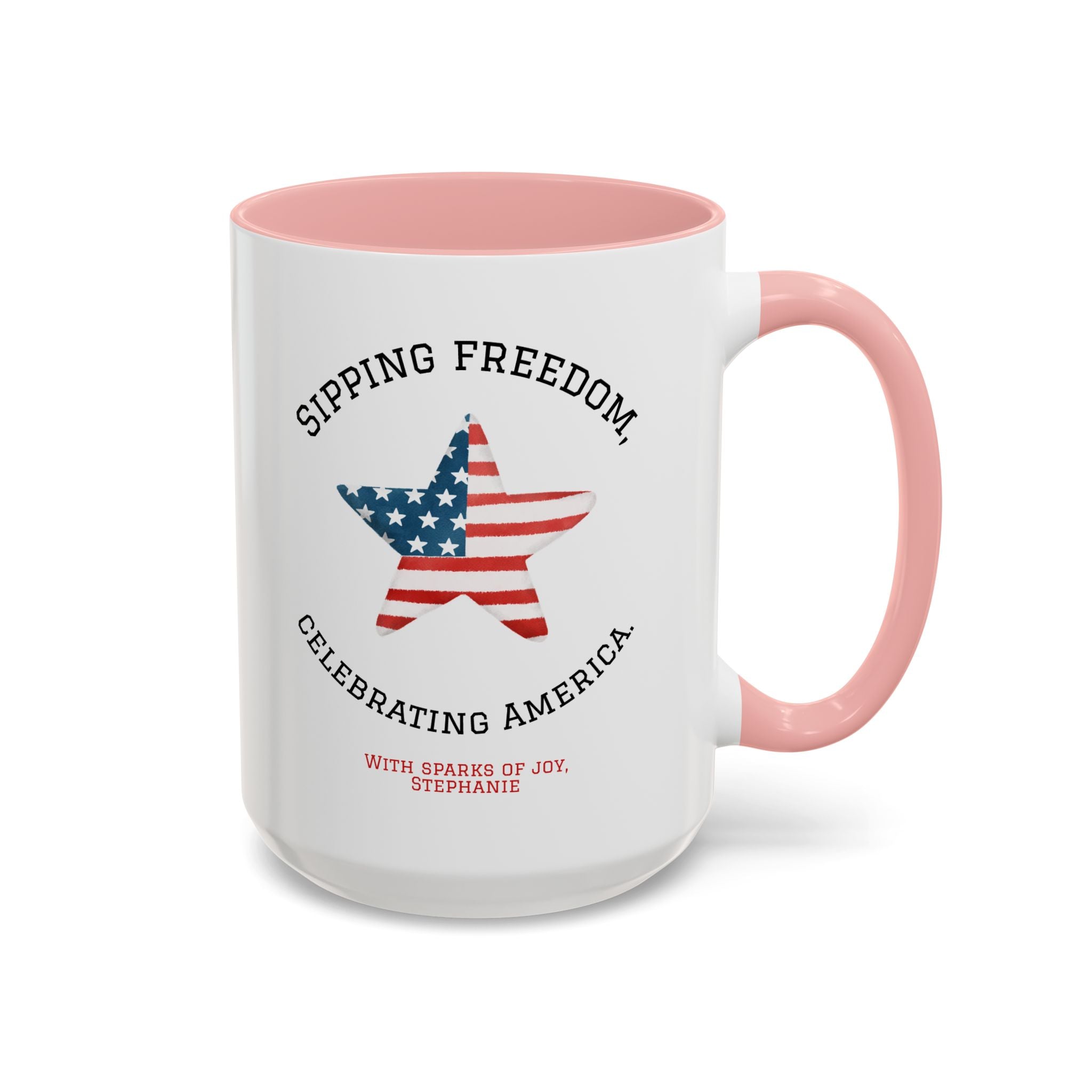 Personalized 4th of July Custom Name Independence Day Patriotic Gift Mug