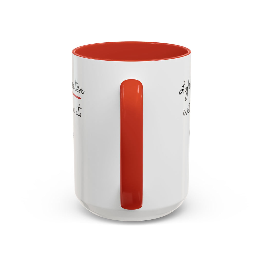 Copy of Personalized Heart Coffee Mug — "[Name], you’re the woman who makes my heart smile" (Accent 11/15oz)