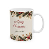 Personalized Teacher Christmas Mug with Name