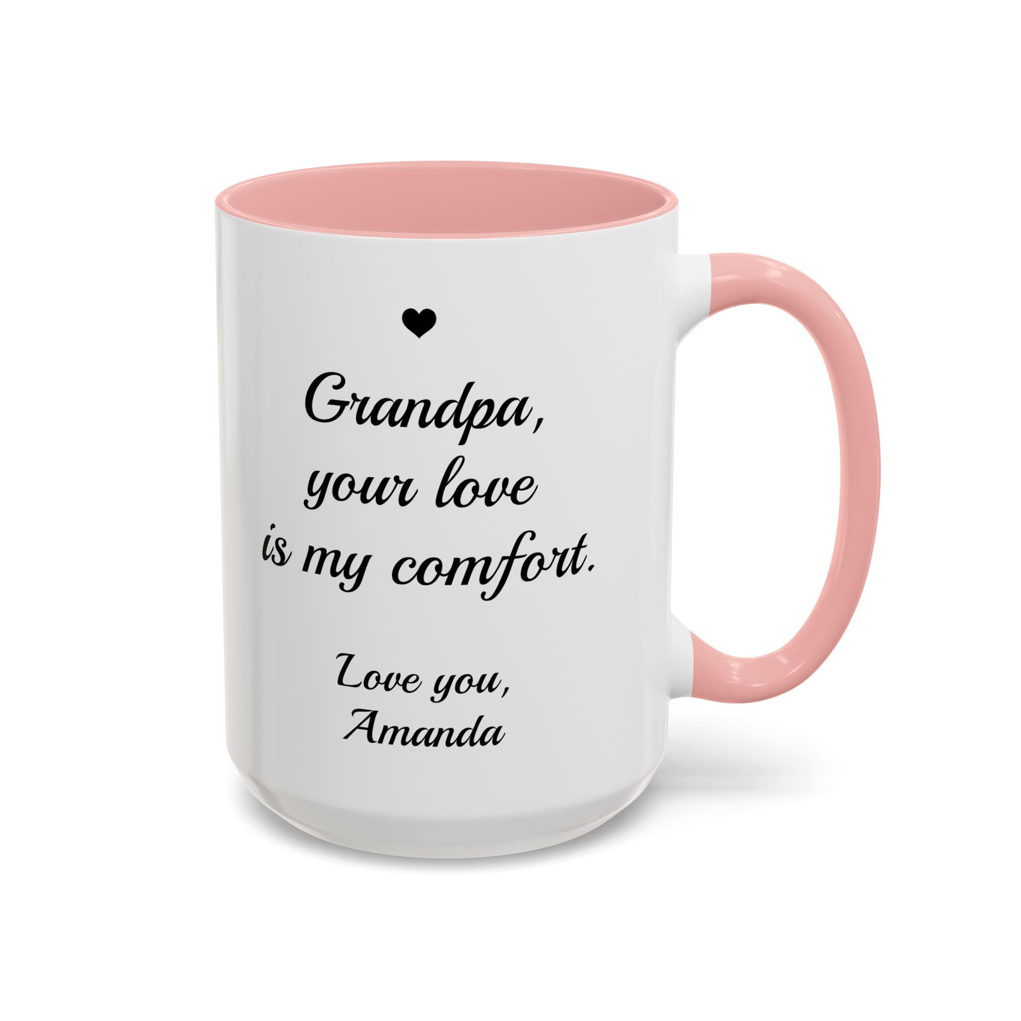 Personalized Grandpa Heartfelt Gift Mug