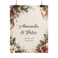 Couple Names, Date and Location Wall Art
