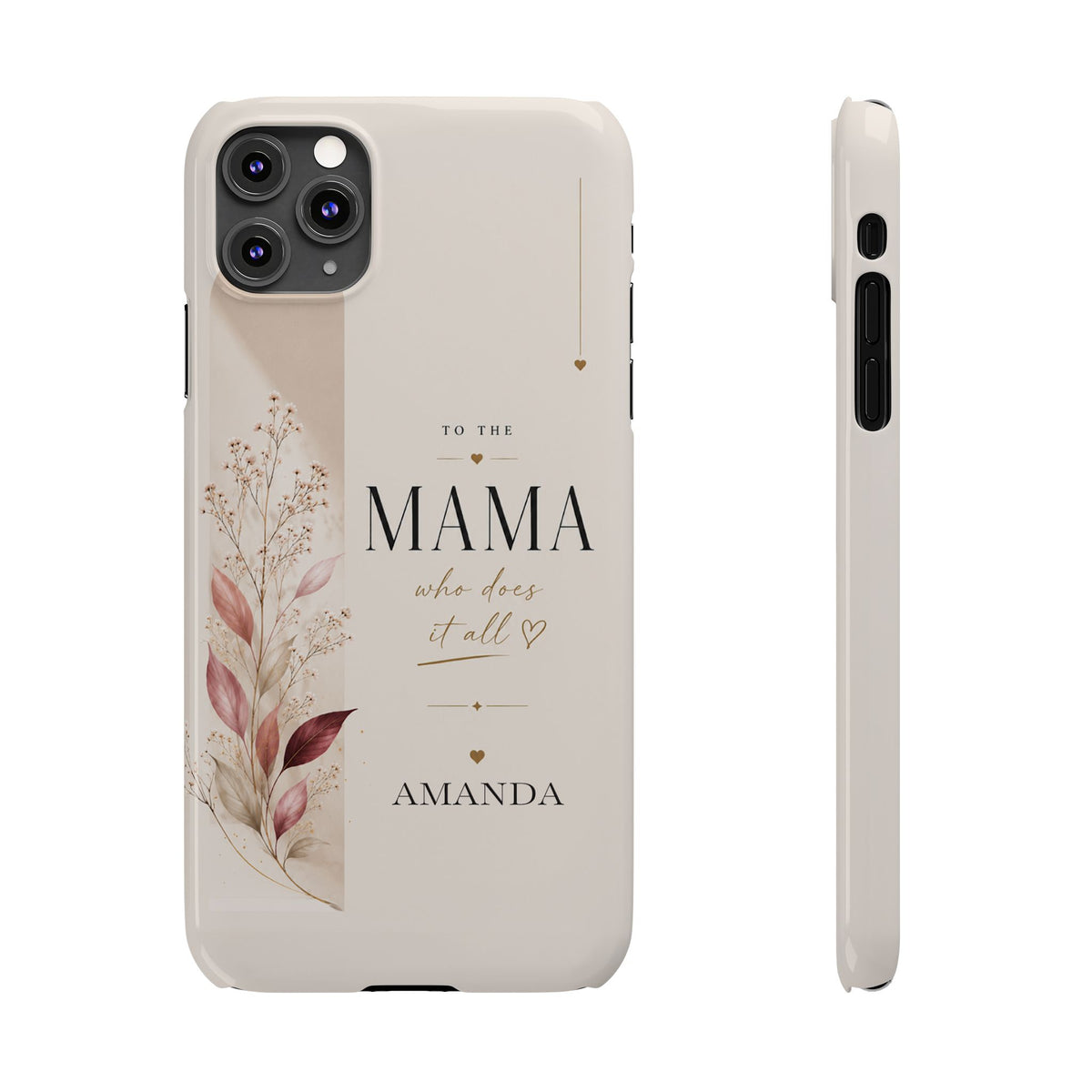 Personalized Mama Phone Case, Floral – view 2
