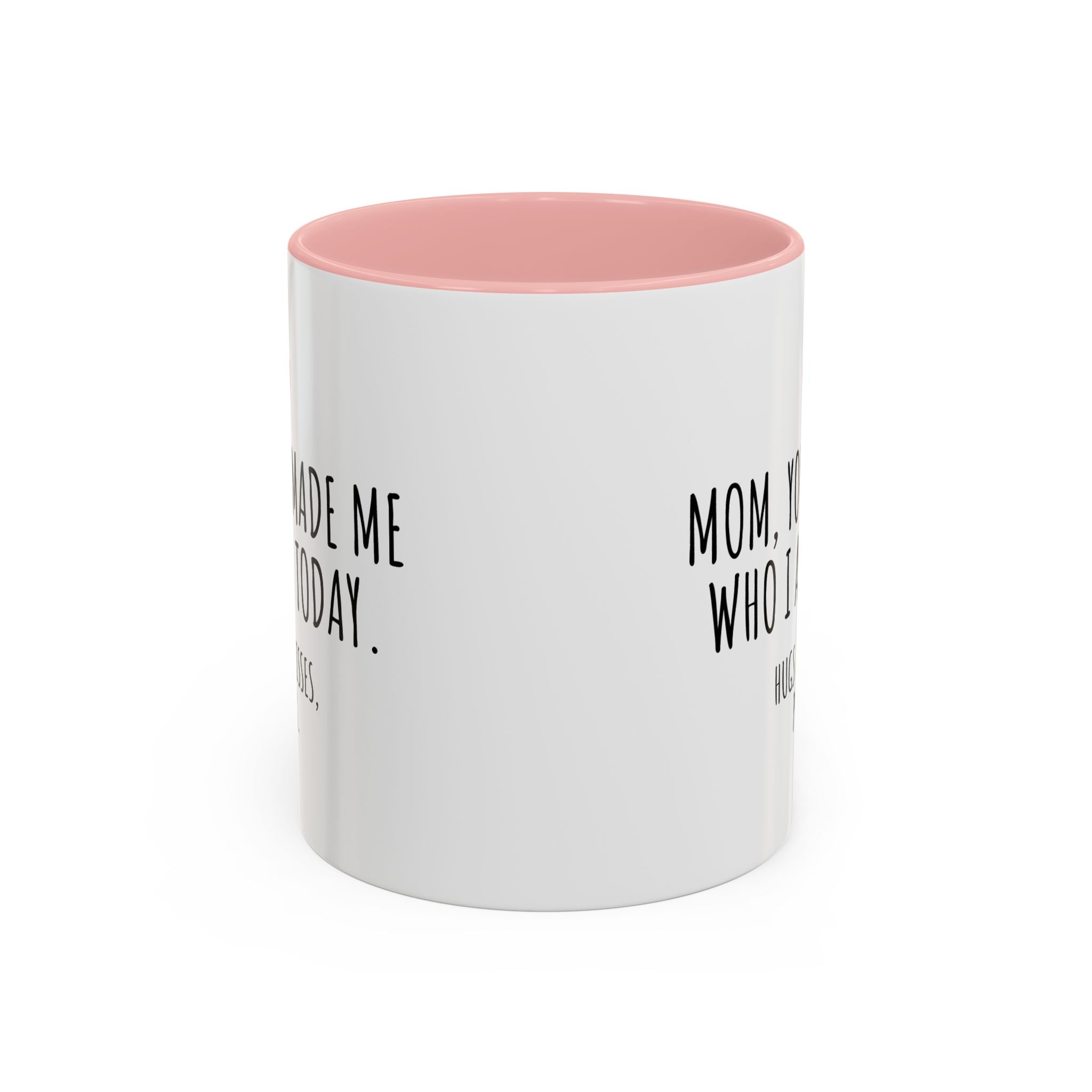 Copy of Personalized Heart Coffee Mug — "[Name], you’re the woman who makes my heart smile" (Accent 11/15oz)