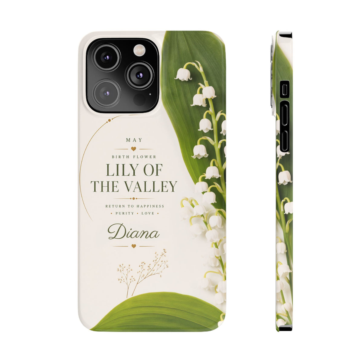 May Birth Flower Phone Case, Lily of Valley – view 7