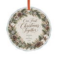 Our First Christmas Together Personalized Newlywed Ornament Wedding Gift