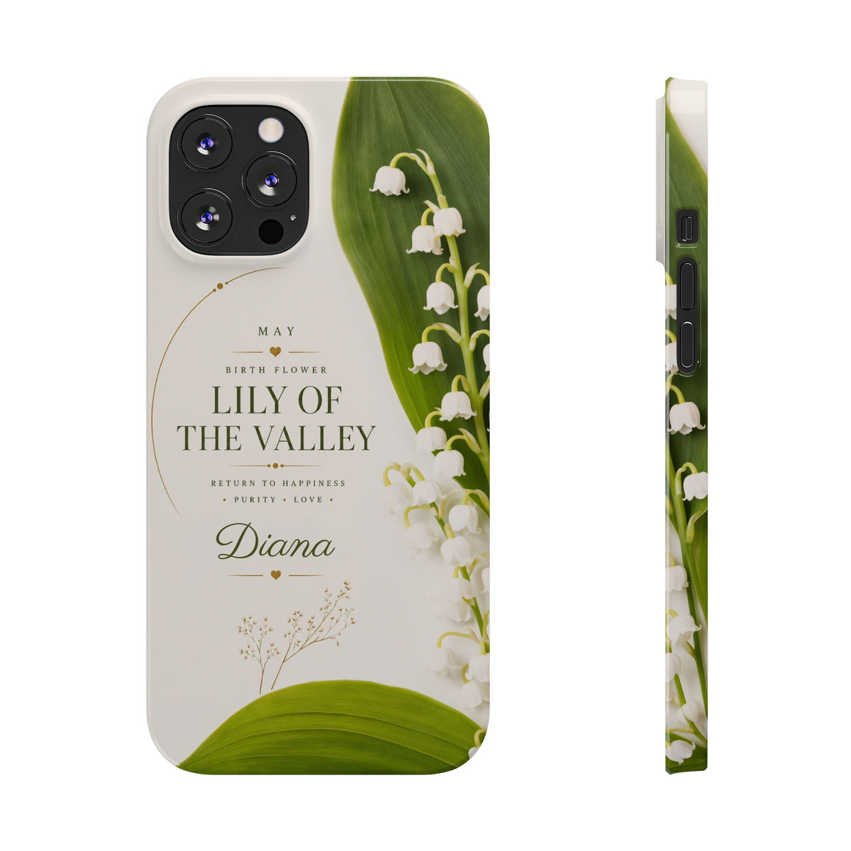 May Birth Flower Phone Case, Lily of Valley – view 5