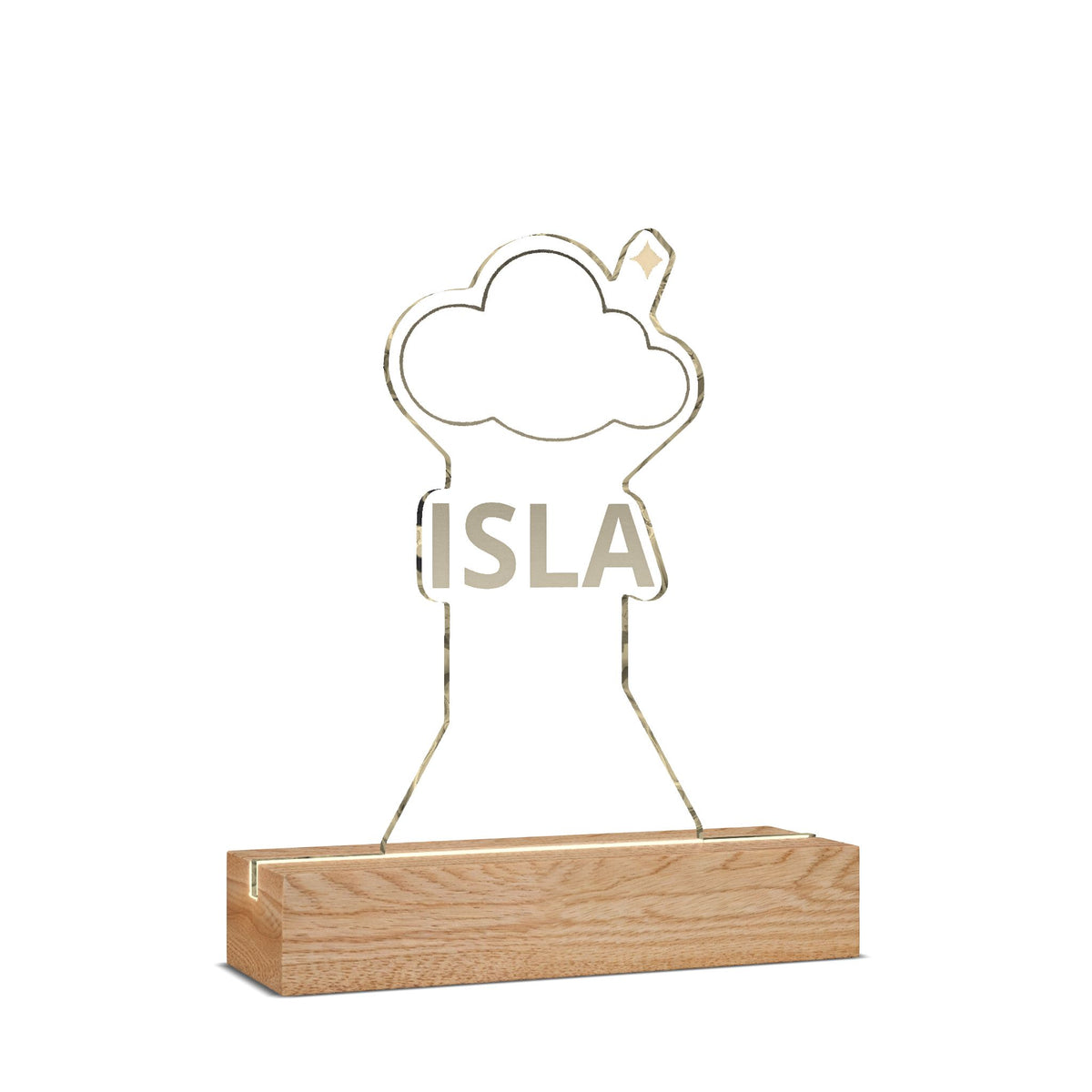 Personalized Cloud Night Light Custom Name Kids Lamp Christmas Gift