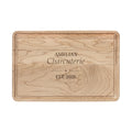 Personalized charcuterie board, maple with drip ring, engraved Amelia's Charcuterie Est. 2026