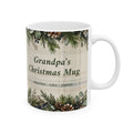 Personalized Grandpa Christmas Mug Custom Grandkids Names Holiday Gift