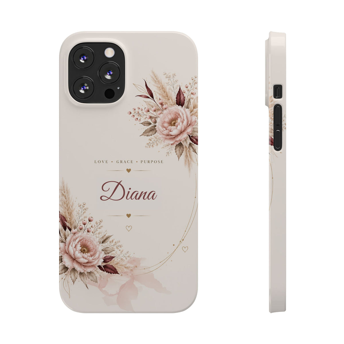 Love Grace Purpose Floral Name Phone Case – view 5