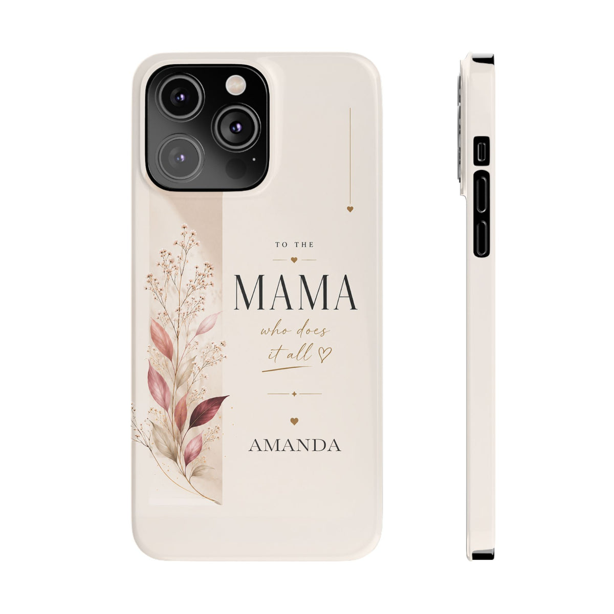 Personalized Mama Phone Case, Floral – view 7