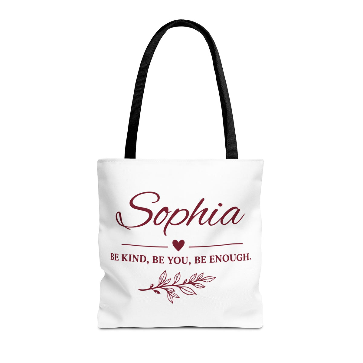 Personalized Name Tote Bag with Quote – view 2