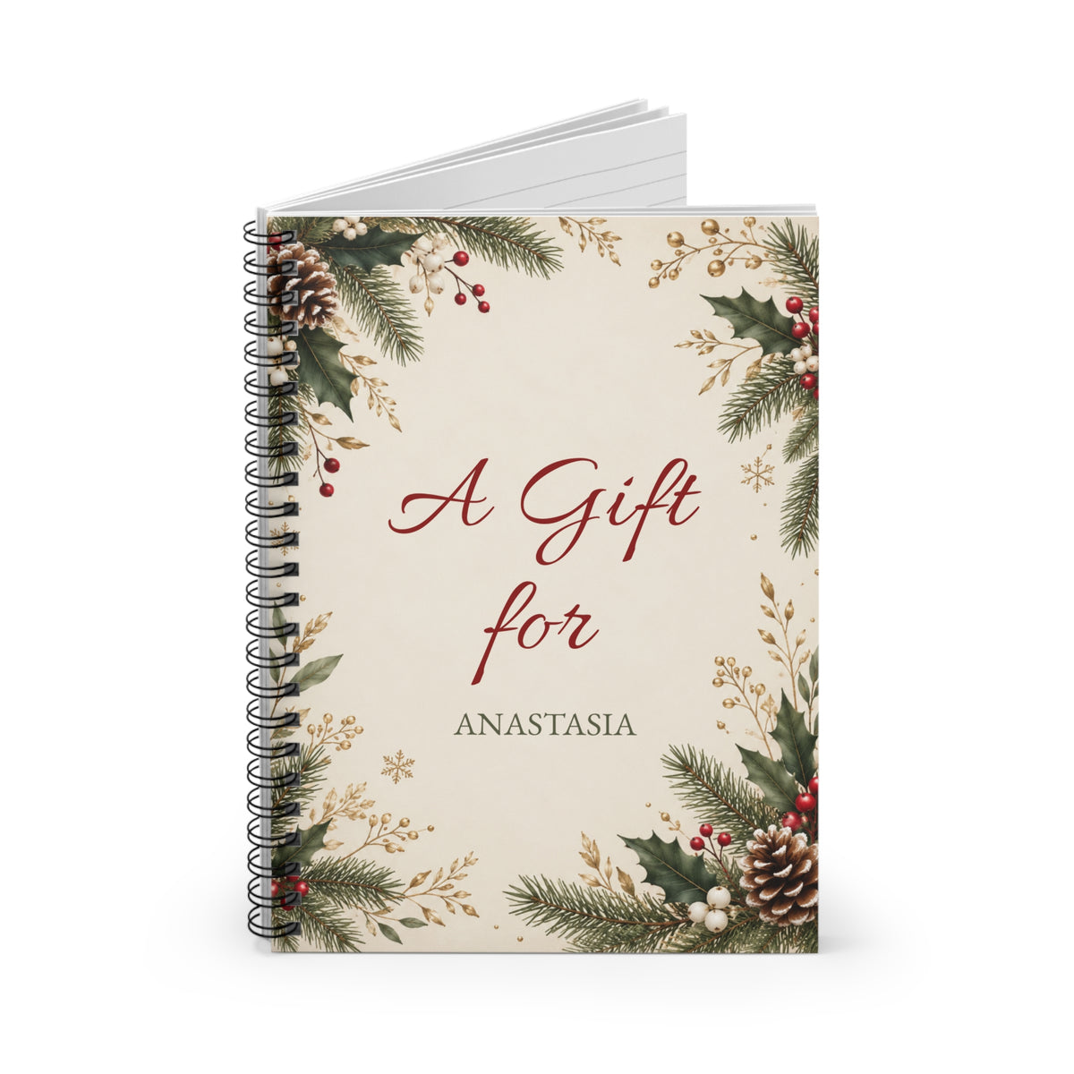 Best Friend Christmas Journal with Name – view 2