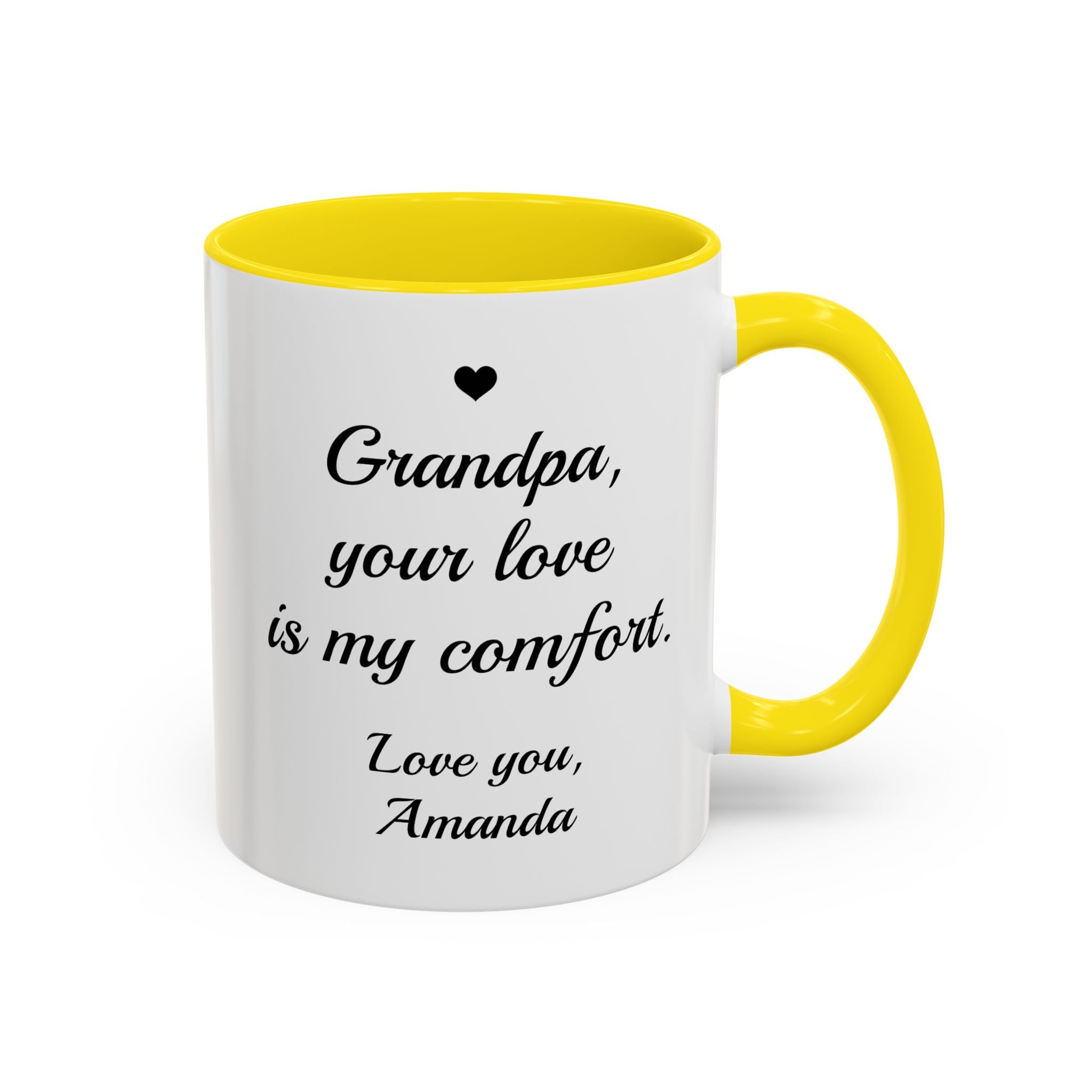 Personalized Grandpa Heartfelt Gift Mug