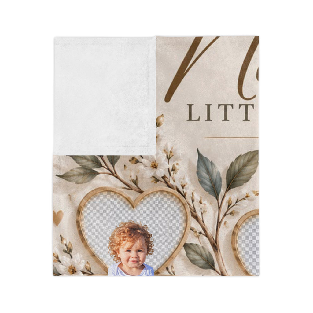 Personalized Nana Blanket Custom Grandkids Photo Nana’s Little Loves Gift