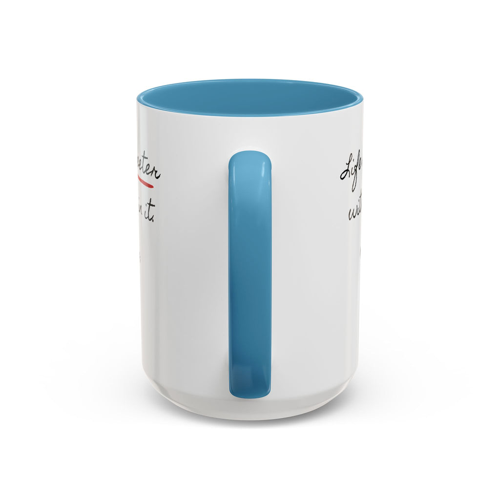 Copy of Personalized Heart Coffee Mug — "[Name], you’re the woman who makes my heart smile" (Accent 11/15oz)