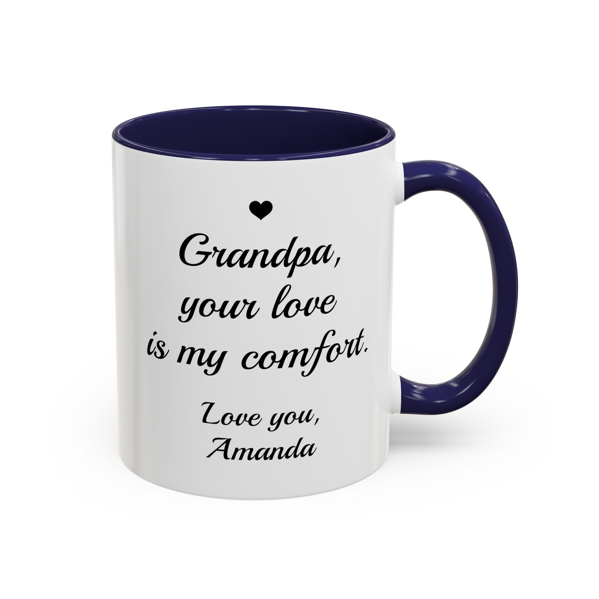Personalized Grandpa Heartfelt Gift Mug