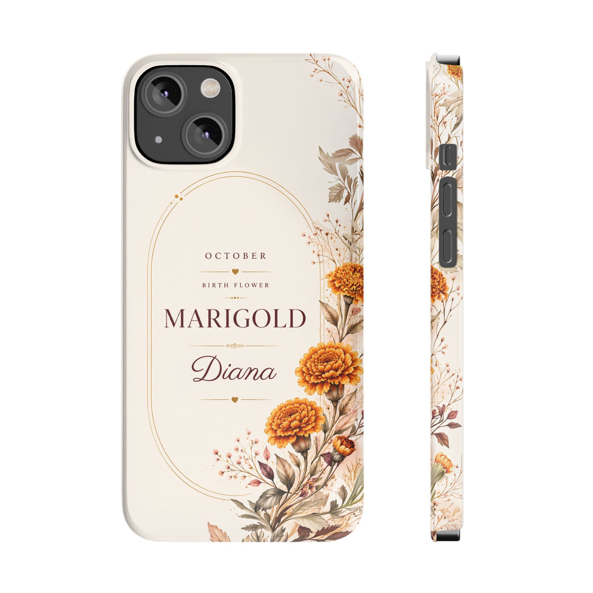 October Birth Flower Phone Case, Marigold – view 6