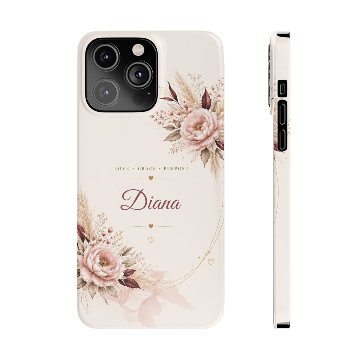 Love Grace Purpose Floral Name Phone Case – view 7