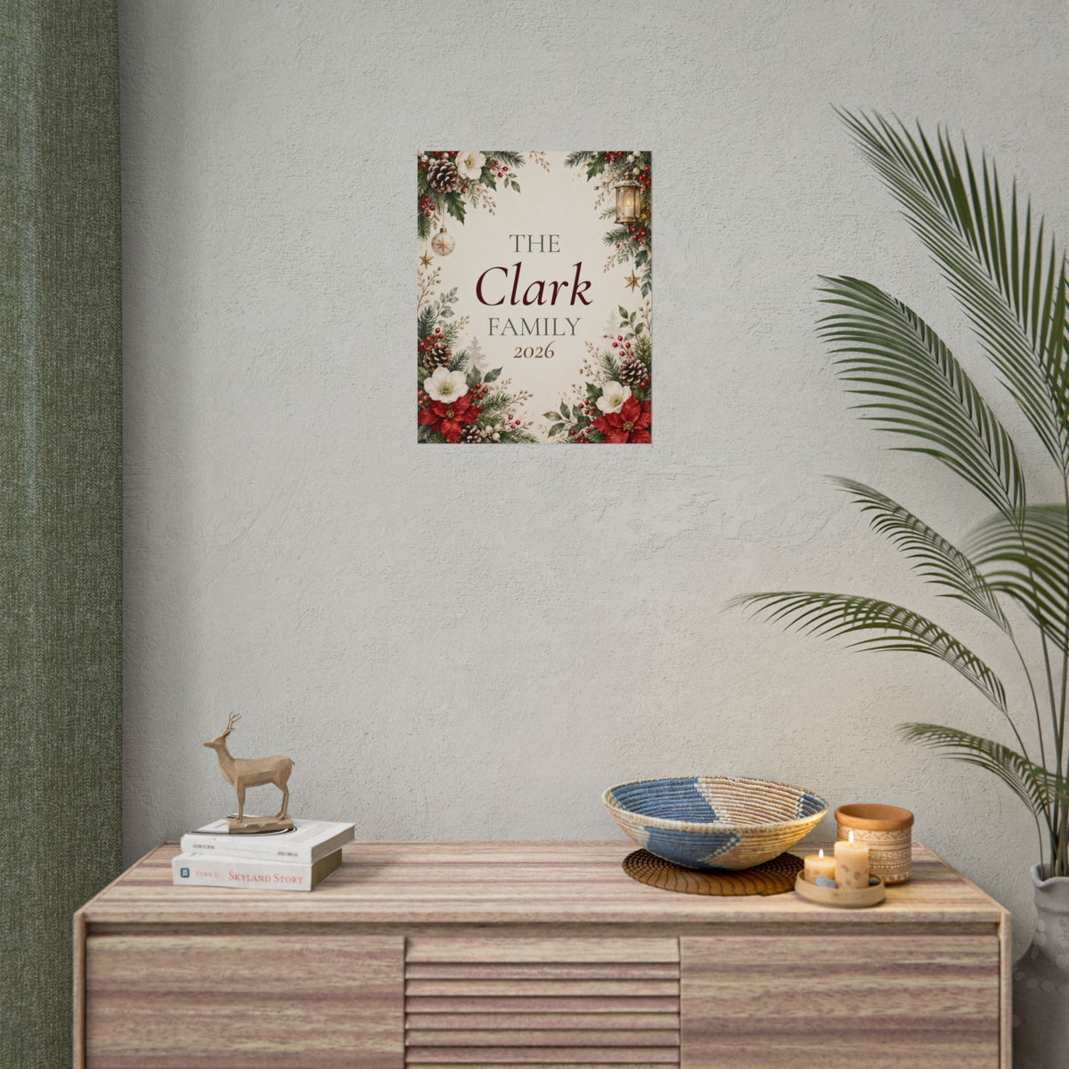 Family Christmas Print, Family Name and Year – view 4