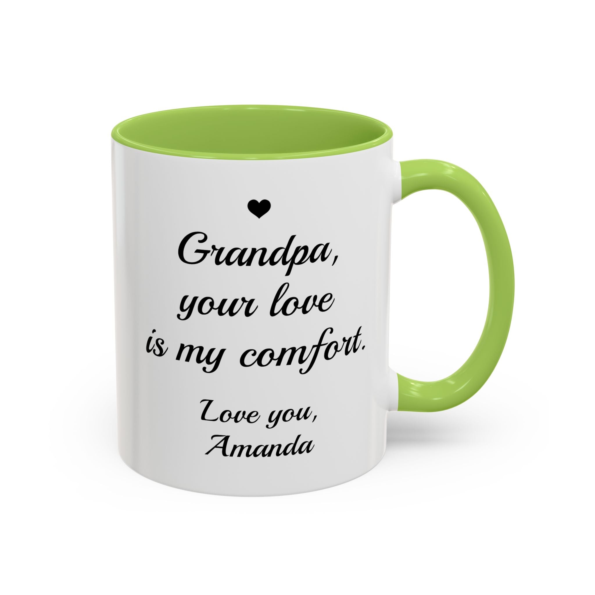 Personalized Grandpa Heartfelt Gift Mug