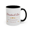 Personalized Couple Custom Names and Date Romantic Anniversary Gift Mug