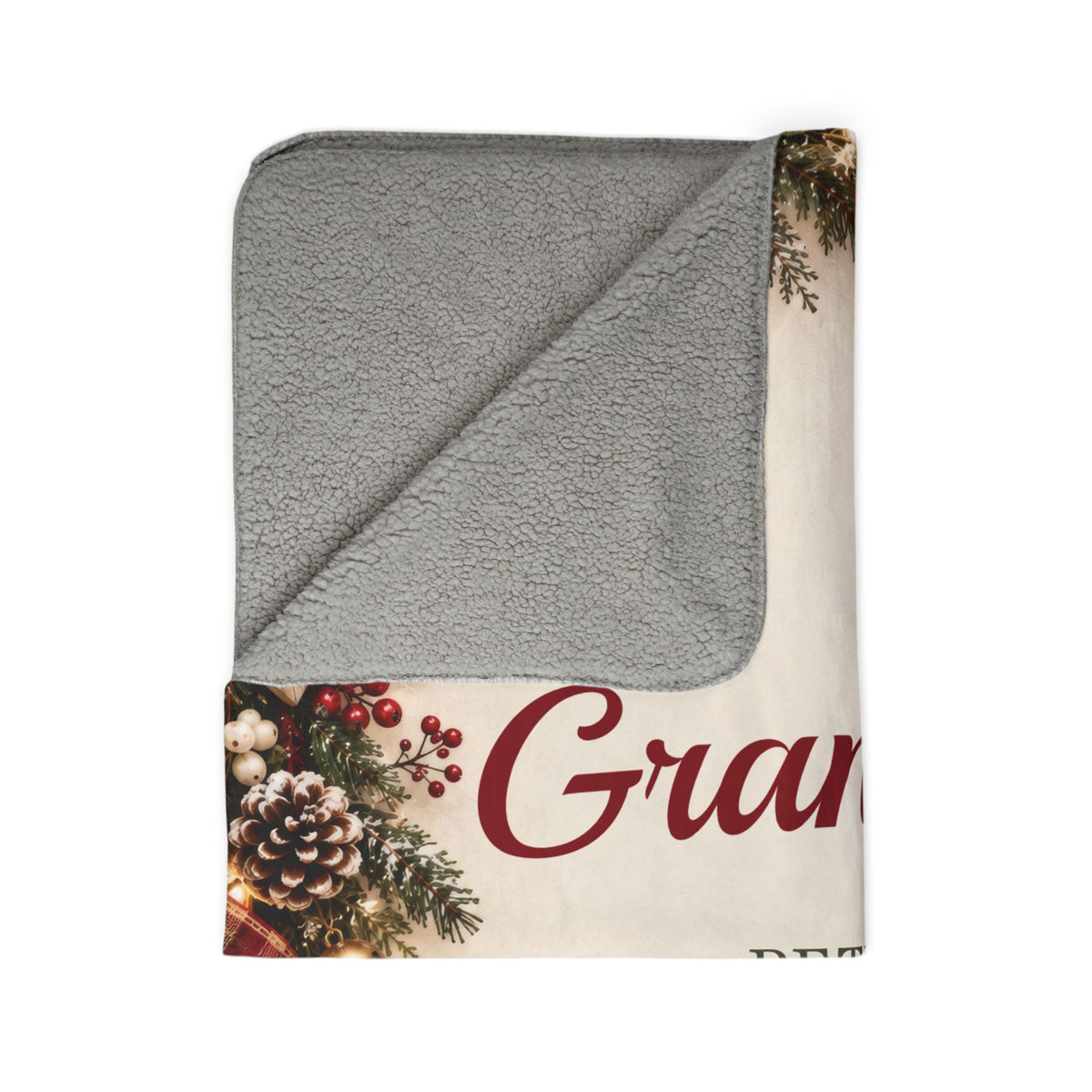 Personalized Grandparent Blanket Custom Grandkids Names Sherpa Throw Gift