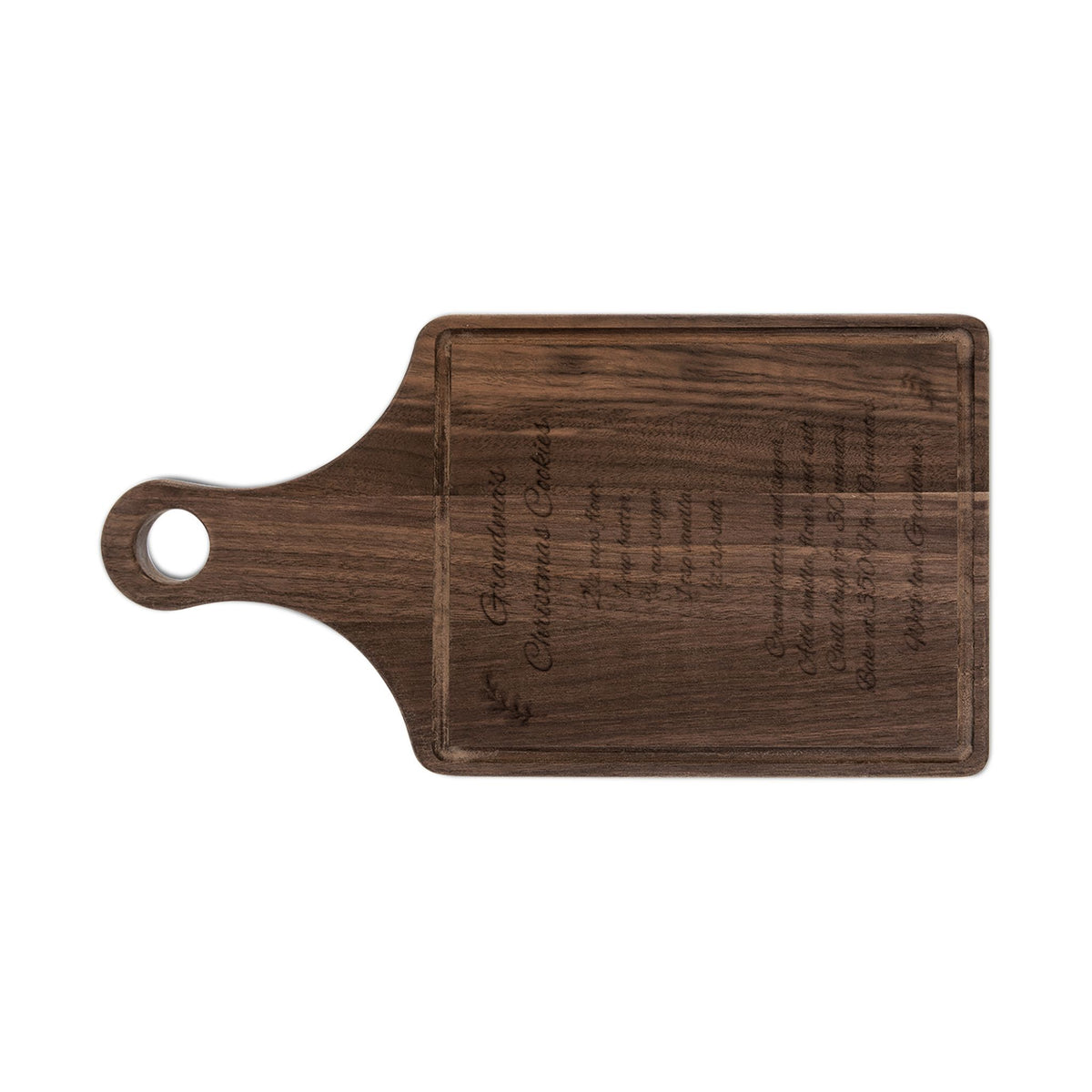 Grandma's Christmas Recipe Cutting Board Personalized