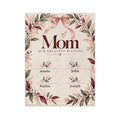Personalized Mom Blanket Custom Kids Names Blanket Mother’s Day Gift from Children