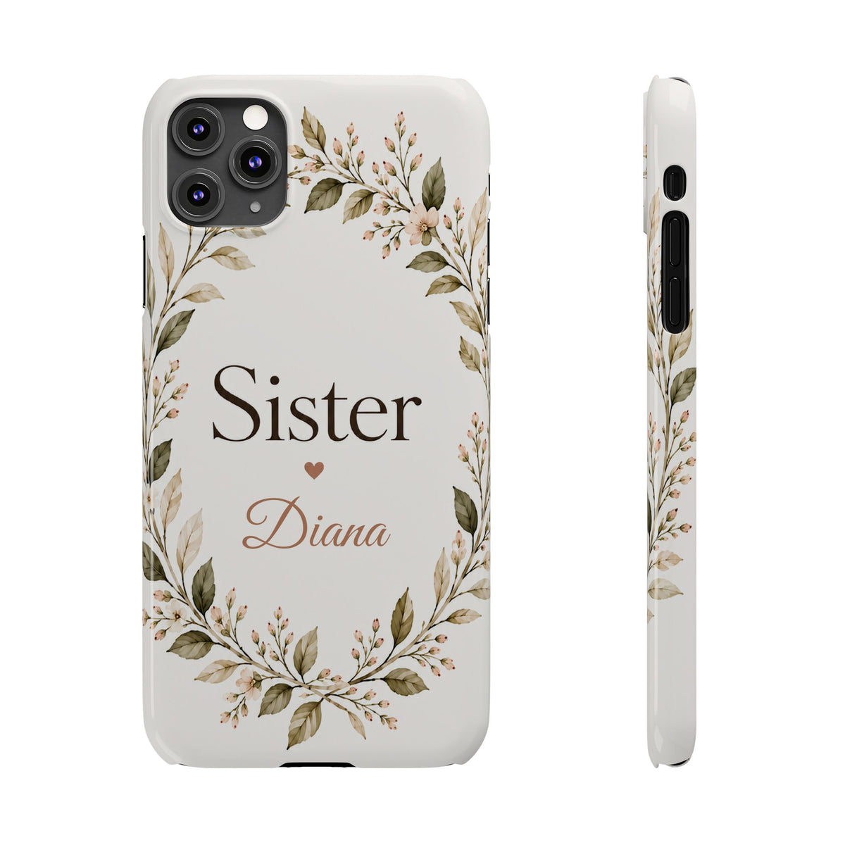 Personalized Sister Phone Case, Floral – view 2
