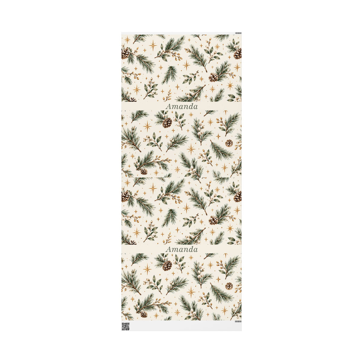 Personalized Christmas Wrapping Paper with Name