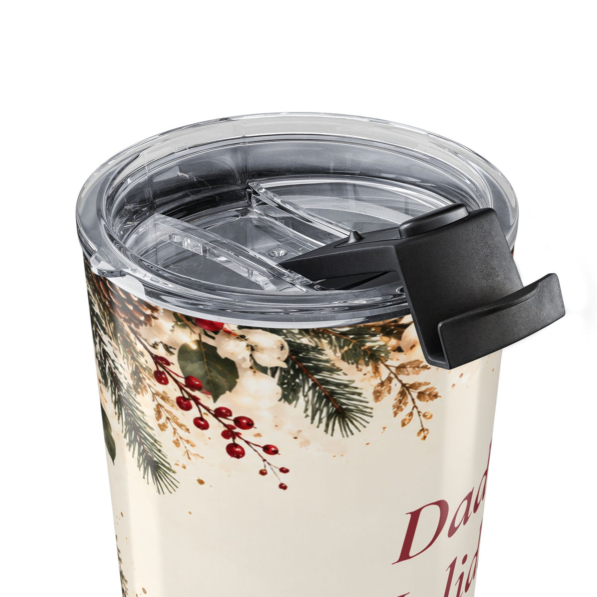 Personalized Dad Christmas Tumbler Custom Name Holiday Gift