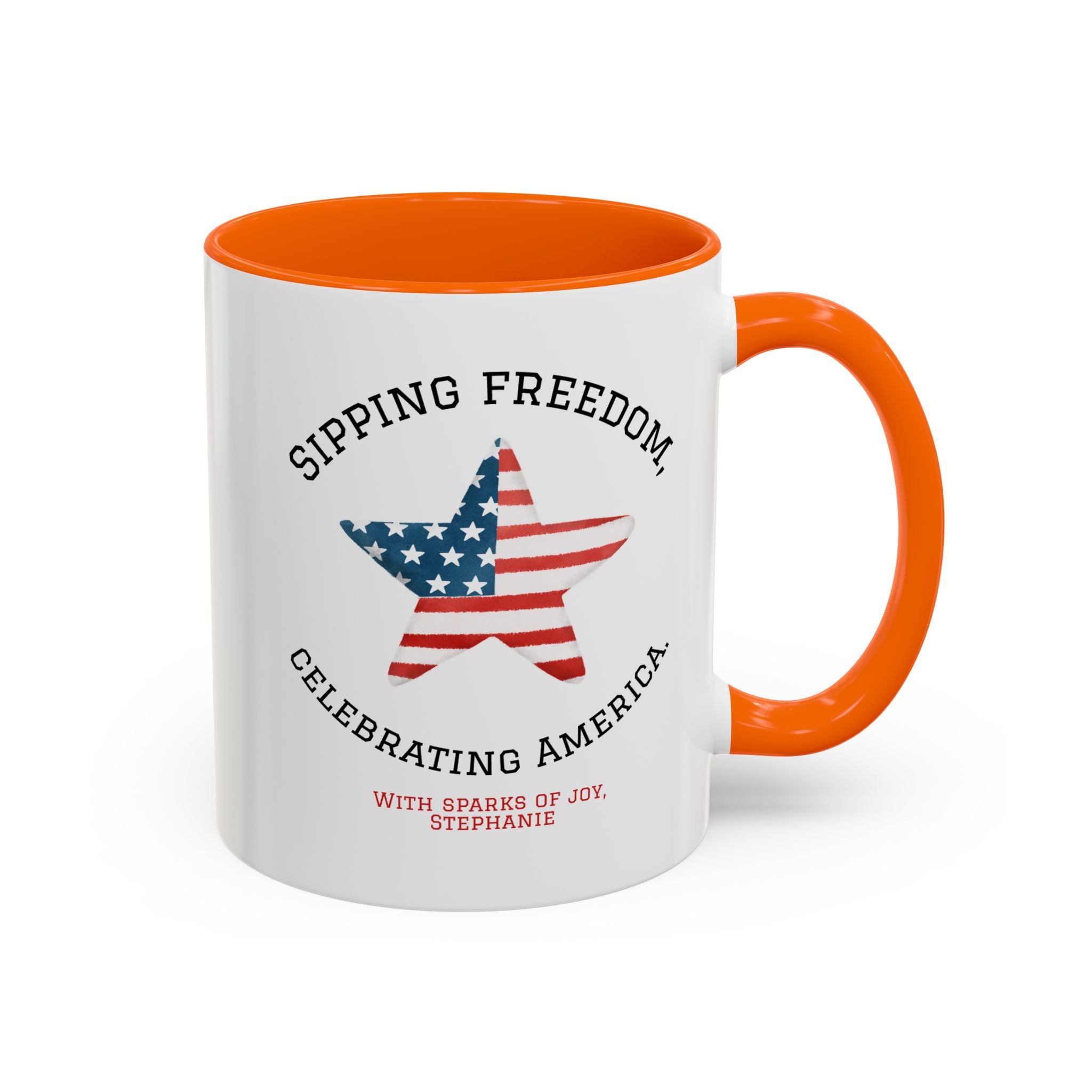 Personalized 4th of July Custom Name Independence Day Patriotic Gift Mug
