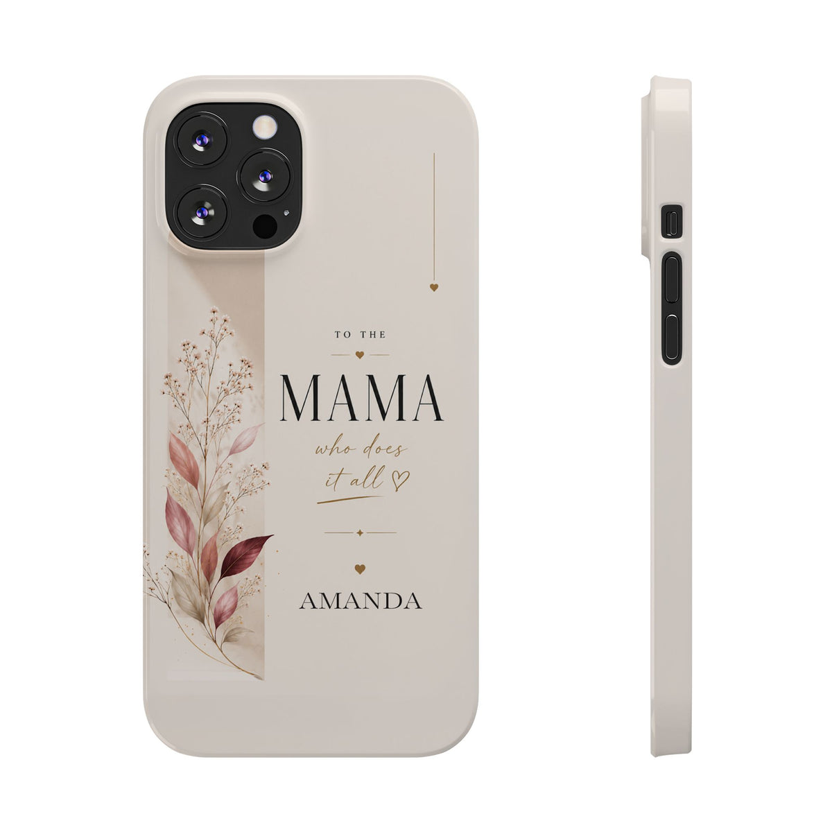 Personalized Mama Phone Case, Floral – view 5