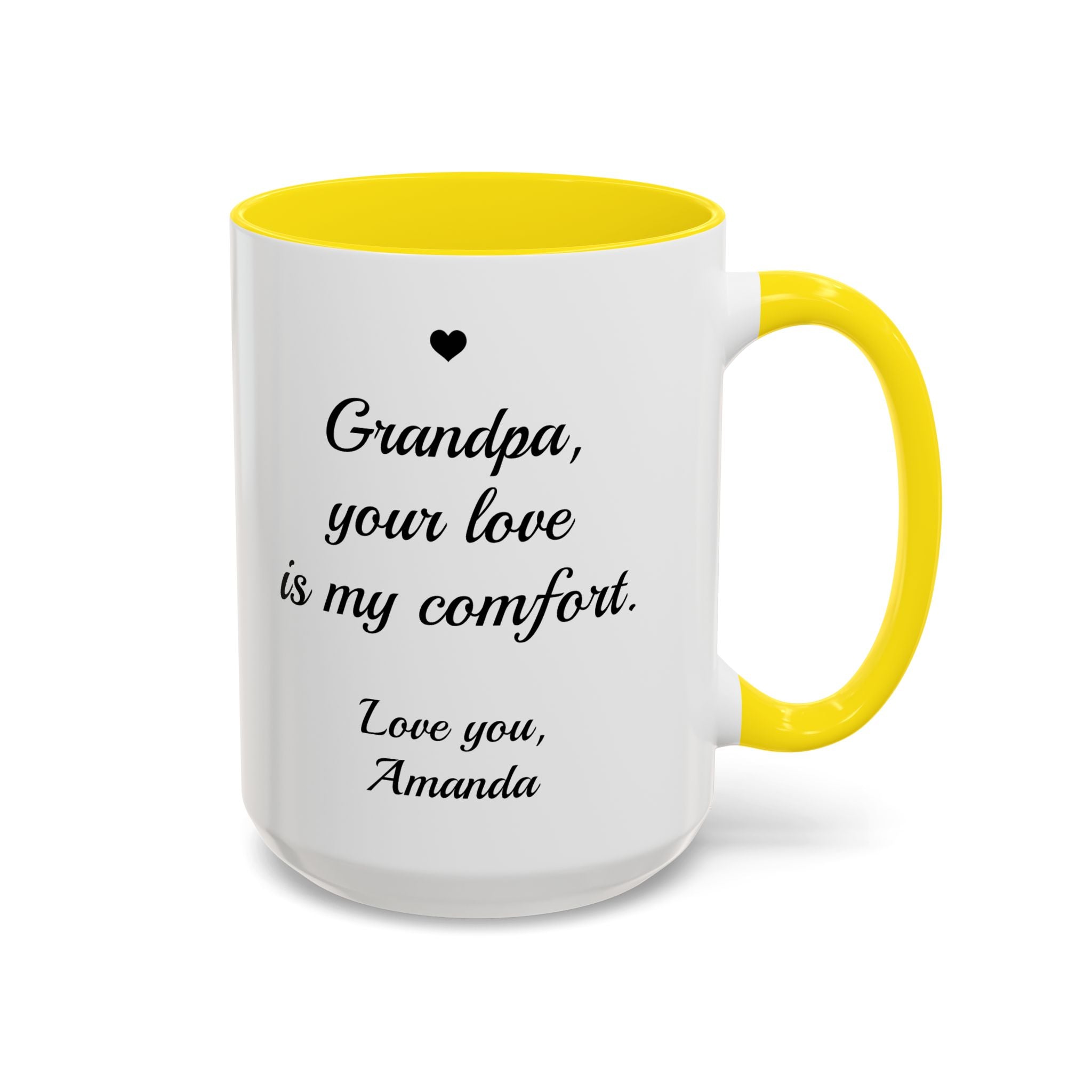 Personalized Grandpa Heartfelt Gift Mug