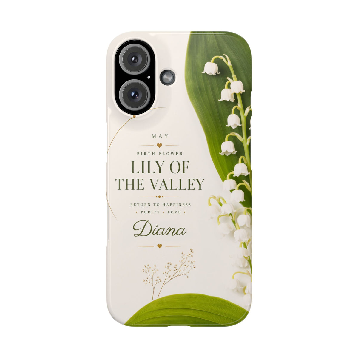 May Birth Flower Phone Case, Lily of Valley – view 11
