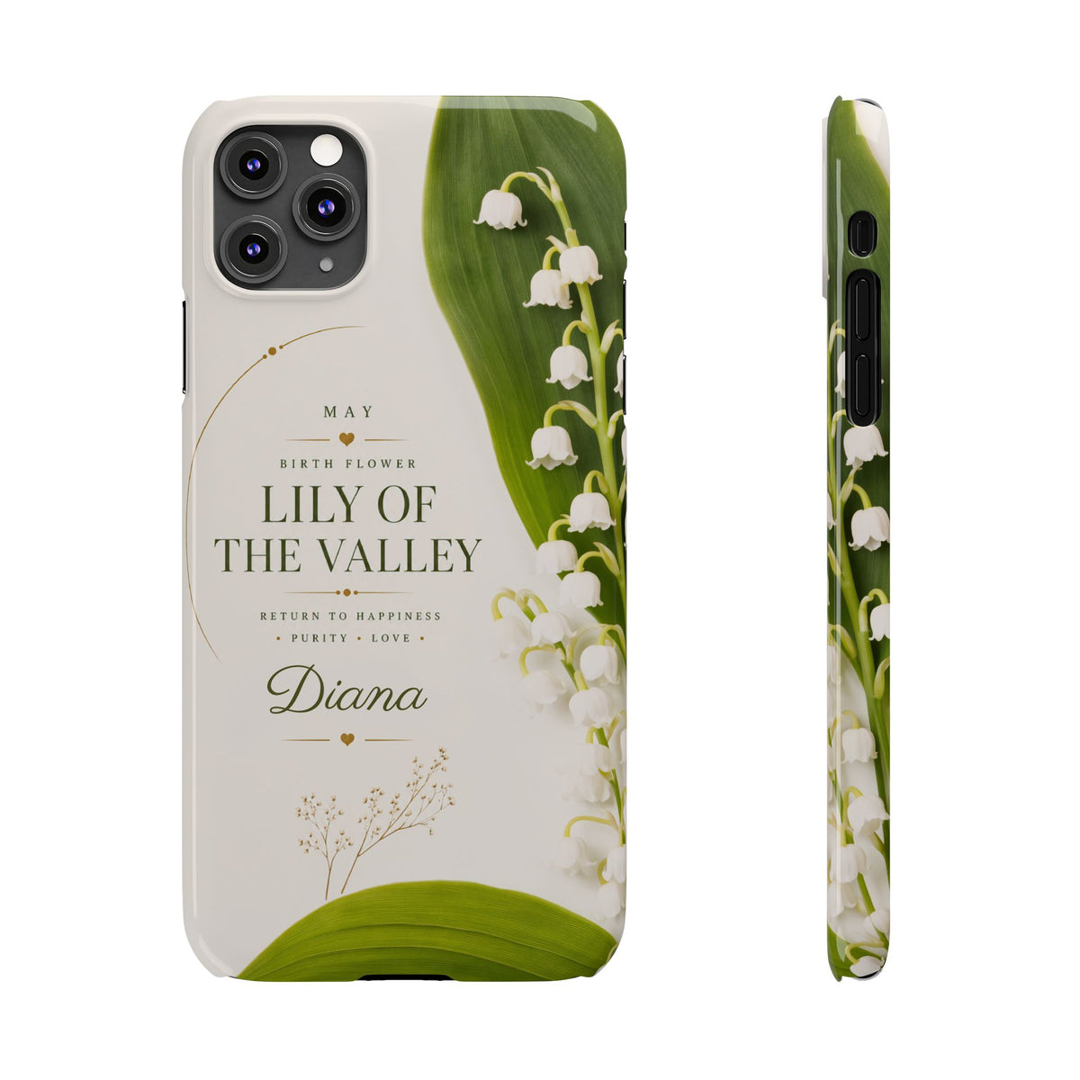 May Birth Flower Phone Case, Lily of Valley – view 2