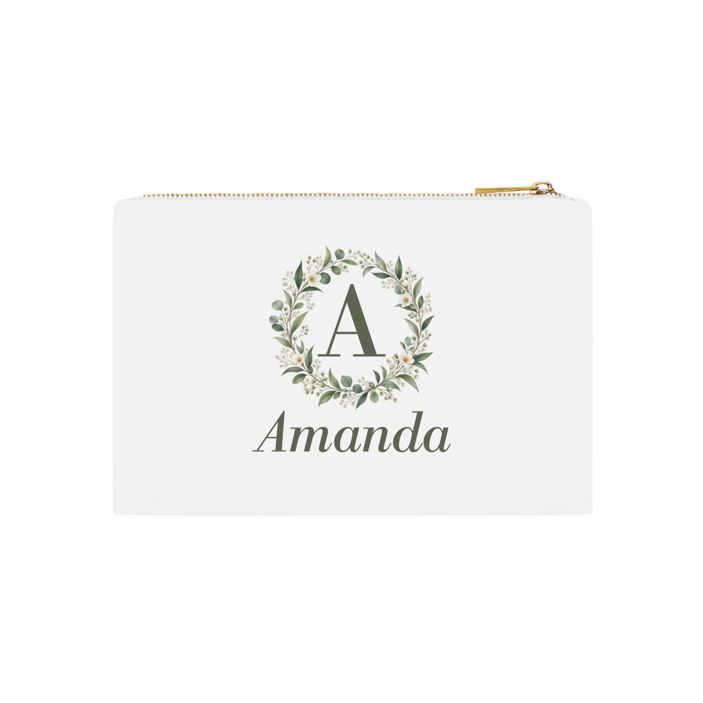 Personalized Makeup Bag with Monogram and Name