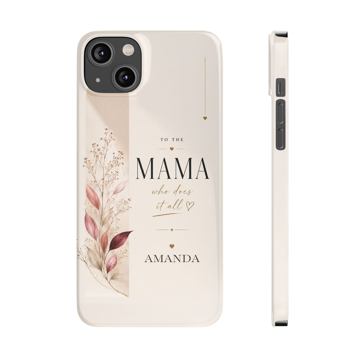 Personalized Mama Phone Case, Floral – view 8