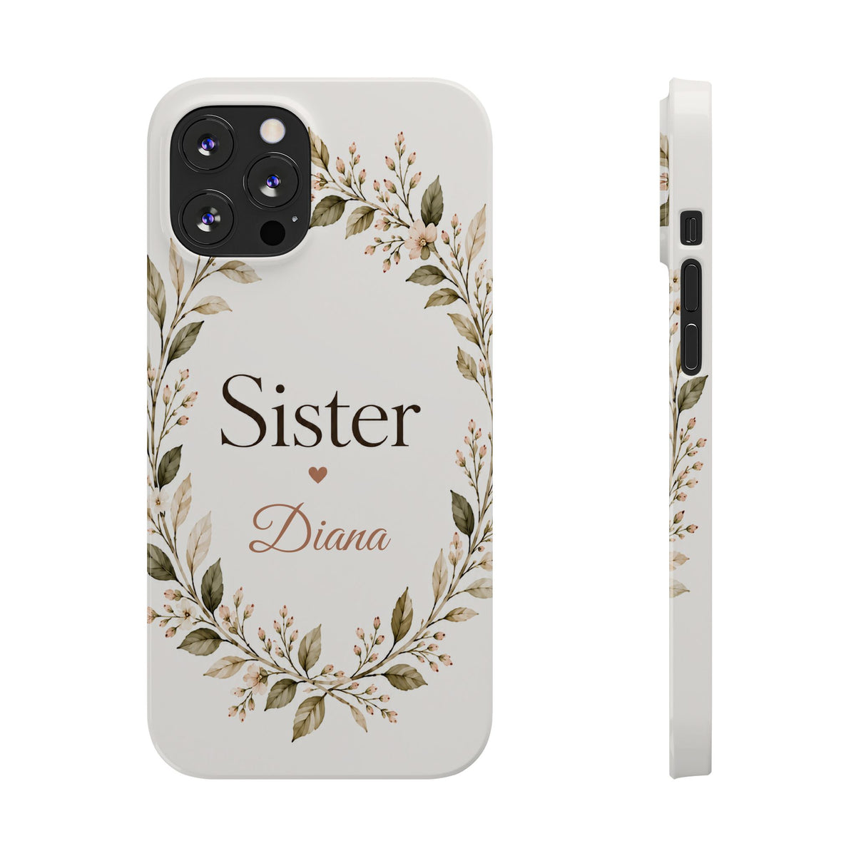 Personalized Sister Phone Case, Floral – view 5